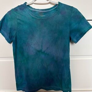 Blue Tie-Dye Women's Top